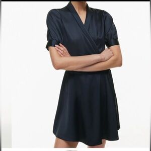 NEW never worn Babaton Navy Mini Wrap Dress
